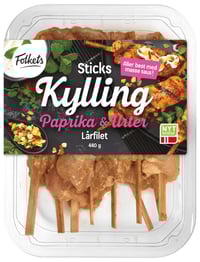 Kylling Sticks Paprika&Urter 440g Folkets