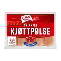 Kjøttpølse Skinnfri 450g Gilde