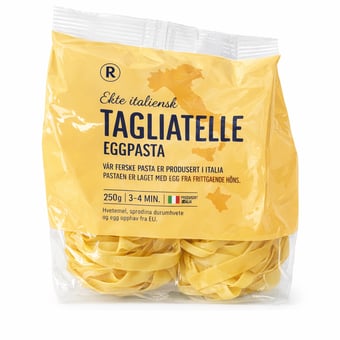 Ekte italiensk Tagliatelle Eggpasta