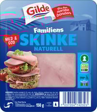 Familieskinke skivet 150g Gilde