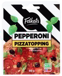 Pizzatopping Pepperoni 80g Folkets