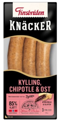 Knacker Kylling Chipotle&Ost 225g Finsbråten