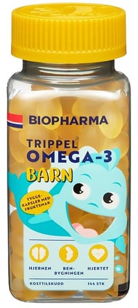 Trippel Omega-3 Barn 144 stk