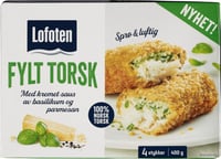 Torsk Fylt Basilikum/Parmesan 400g Lofoten