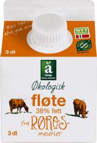Änglamark Fløte 38% Fett Økologisk 3dl