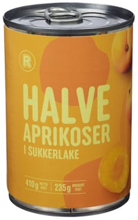 Aprikos Halve 410g Rema 1000