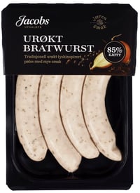 Bratwurst Urøkt 260g A.Idsøe/Jacobs Utvalgte