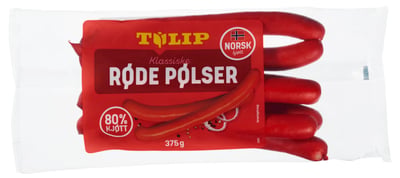 Røde Pølser 375g Tulip