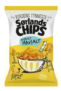 Sørlandschips Havsalt 240g Verdens Tynneste
