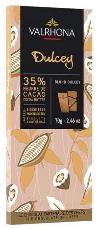 Blond Sjokolade 35% Dulcey 70g Valrhona