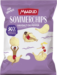 Maarud Sommerchips Havsalt & Pepper 180g