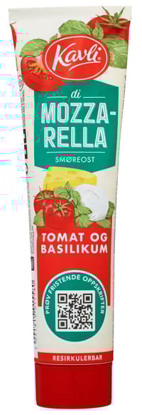 Mozzarella Tomat&Basilikum 175g Tube Kavli