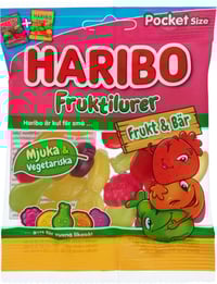 Fruktilurer Frukt & Bær 80g Haribo