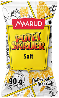 Potetskruer Salt 90g Maarud