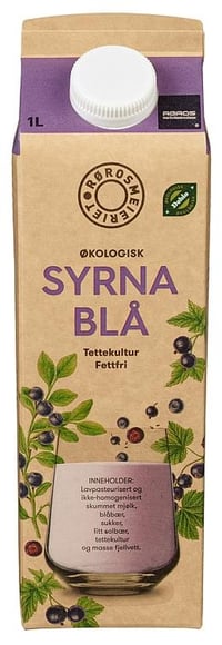 Økologisk Syrna Blå Fettfri, 1 l