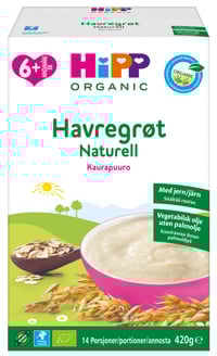 Havregrøt 6mnd 420g Hipp