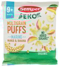 Semper Multigrain Puffs Mango&Banana 9m, 18g