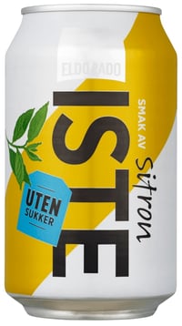 Iste Sitron u/Sukker 0,33l boks Eldorado