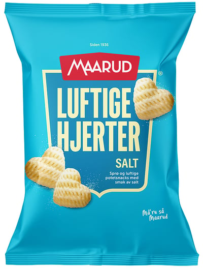 Luftige Hjerter Salt 100g Maarud