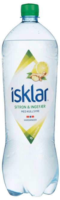 Isklar Sparkling Ingefær&Sitron 1,5l flaske