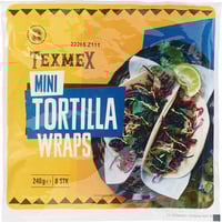 Tortilla Hvete Mini 8stk, 15cm, 240 g