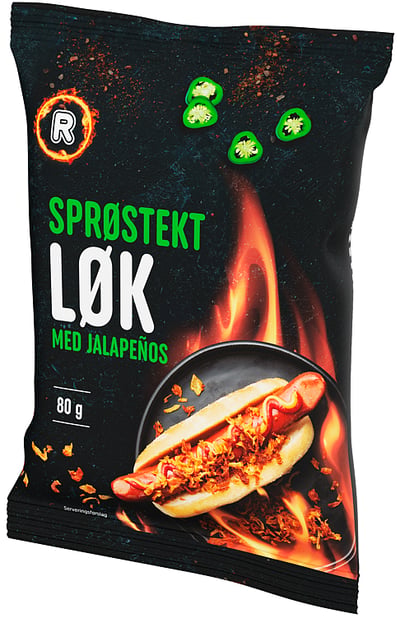 Sprøstekt Løk m/Jalapeños 80g R