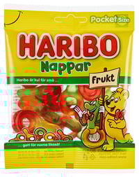 Nappar Frukt 80g Haribo