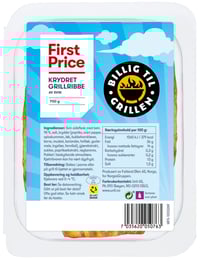 Svin Grillribbe Krydret 700g First Price