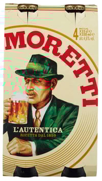 Birra Moretti 0,33lx4 flaske