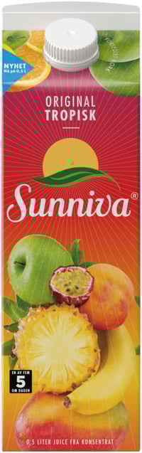 Tropisk Juice Original 0,5l Sunniva