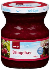 Coop Lett Bringebærsyltetøy 500g