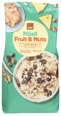 Coop Frukt og Nøtter 750g