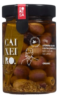Oliven m/Hvitløk 170g Caixeiro