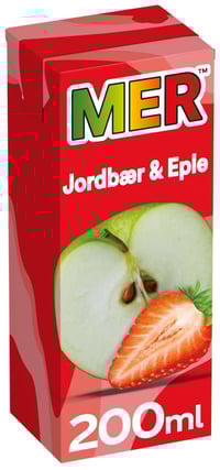 Mer Jordbær&Eple 0,2l