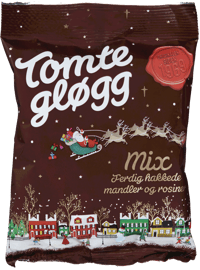 Tomtegløgg Gløggmix mandler og rosiner 175g