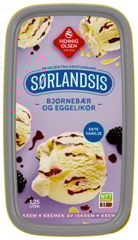 Sørlandsis Bjørnebær&Eggelikør 1,25l