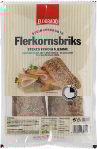 Flerkornbriks Steinovnsbakte 4x75g Eldorado