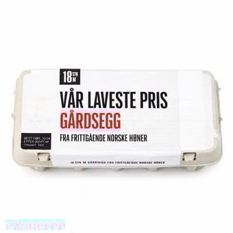 Vår laveste pris Gårdsegg fra frittgående norske høner