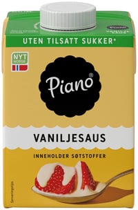 Vaniljesaus uten 0,5l Piano