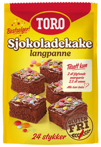 Sjokoladekake Langpanne 854g Toro