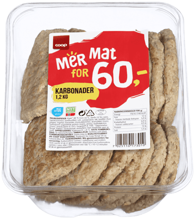 Coop Karbonader 1,2kg