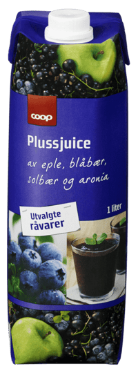 Coop Pluss Blåbær/Aronia Juice 1l