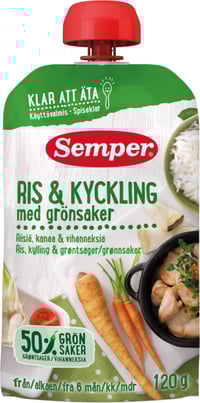 Ris&Kylling 6mnd 120g Semper