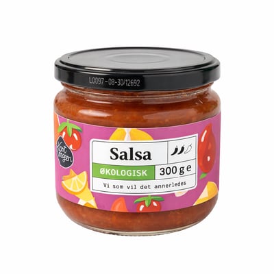 Økologisk tomatsalsa