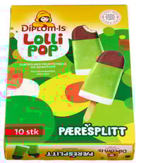 Lollipop Pæresplitt 10stk