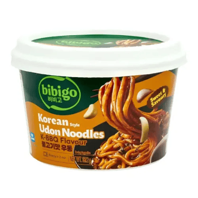 Bibigo Korean Style Udon Noodles K-bbq Flavour 187g