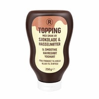 Toppingsaus med smak av sjokolade og hasselnøtter