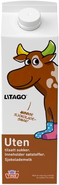 Litago Sjokomelk uten Sukker 1l Tine