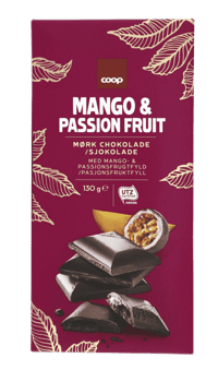 Coop Mørk Sjokolade med Mangofyll 130g