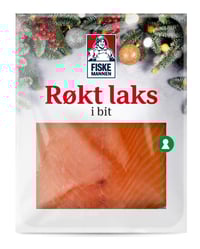 Laks Røkt i Bit Ca500g Fiskemannen